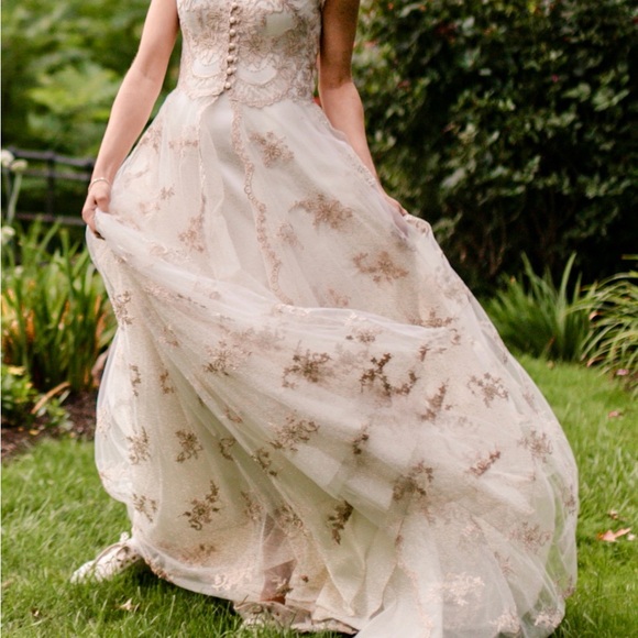 Vintage Style Artisan Wedding Dress - Picture 10 of 10